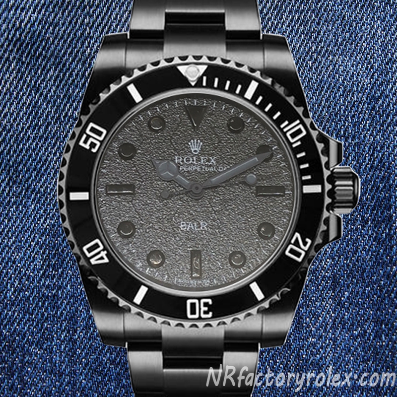 NR Rolex Submariner Fake Men's BALR 40mm Black-tone Watch - Watches On Top NR Fake Rolex Watches Online Store